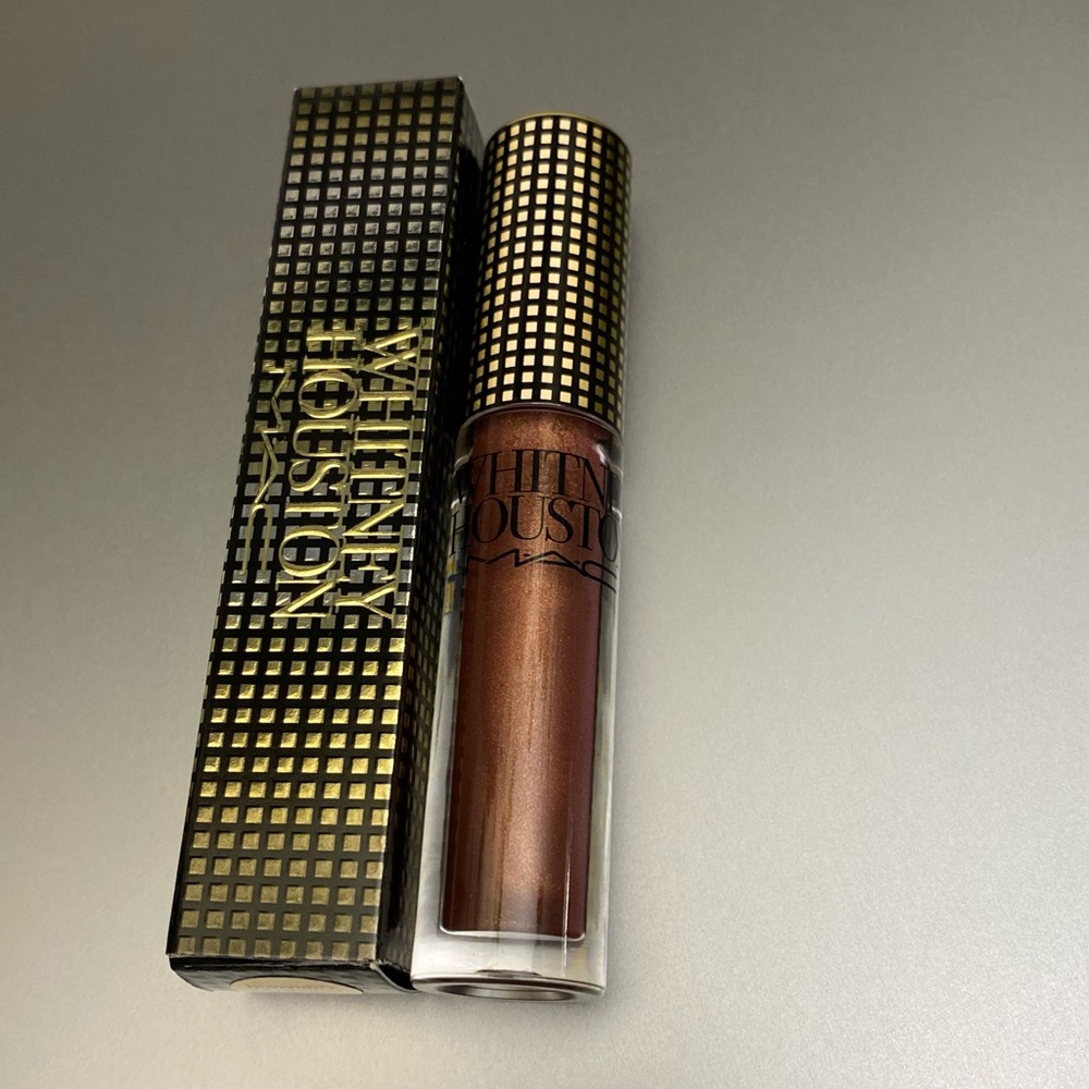 MAC x Whitney Houston Nippy’s Shimmery Cinnamon Lipglass